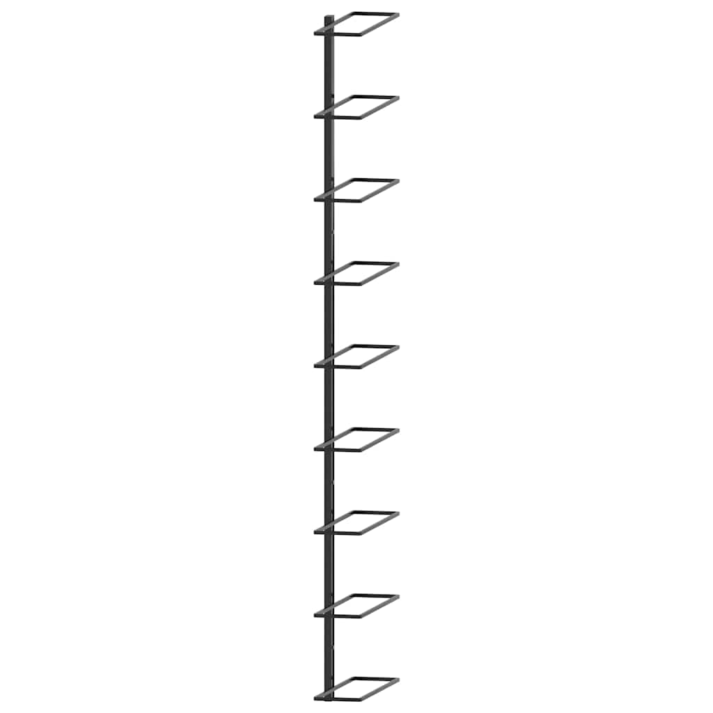 8719883978994_g_en_hd_2 vidaXL Wall-mounted Wine Rack for 9 Bottles Black Iron - Image 3