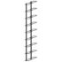 vidaXL Wall-mounted Wine Racks for 18 Bottles 2 pcs Black Iron - Image 3