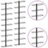 vidaXL Wall-mounted Wine Racks for 18 Bottles 2 pcs Black Iron - Image 4