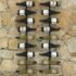 vidaXL Wall-mounted Wine Racks for 18 Bottles 2 pcs Black Iron - Image 5