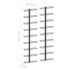 vidaXL Wall-mounted Wine Racks for 18 Bottles 2 pcs Black Iron - Image 6