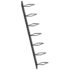 vidaXL Wall-mounted Wine Rack for 7 Bottles Black Metal - Image 3