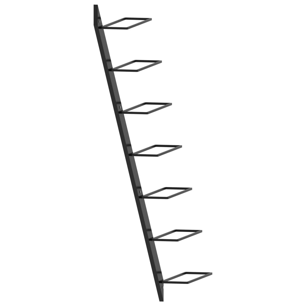 8719883979021_g_en_hd_2 vidaXL Wall-mounted Wine Rack for 7 Bottles Black Metal - Image 3