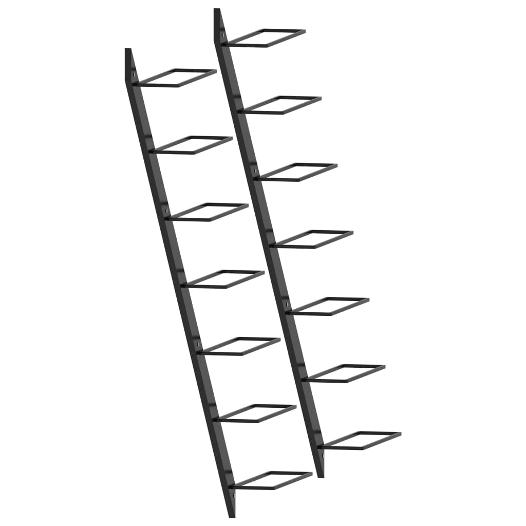 8719883979038_g_en_hd_2 vidaXL Wall-mounted Wine Racks for 14 Bottles 2 pcs Black Metal - Image 3