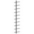 vidaXL Wall-mounted Wine Rack for 10 Bottles Black Metal
