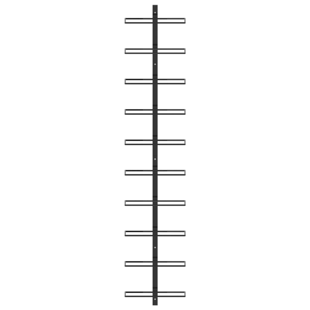 8719883979045_g_en_hd_1 vidaXL Wall-mounted Wine Rack for 10 Bottles Black Metal - Image 2