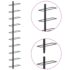 vidaXL Wall-mounted Wine Rack for 10 Bottles Black Metal - Image 4