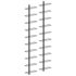 vidaXL Wall-mounted Wine Racks for 20 Bottles 2 pcs Black Metal