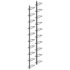vidaXL Wall-mounted Wine Racks for 20 Bottles 2 pcs Black Metal - Image 3