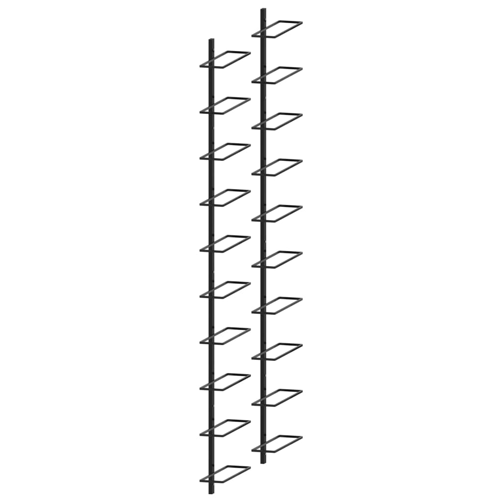 8719883979052_g_en_hd_2 vidaXL Wall-mounted Wine Racks for 20 Bottles 2 pcs Black Metal - Image 3