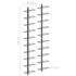 vidaXL Wall-mounted Wine Racks for 20 Bottles 2 pcs Black Metal - Image 6