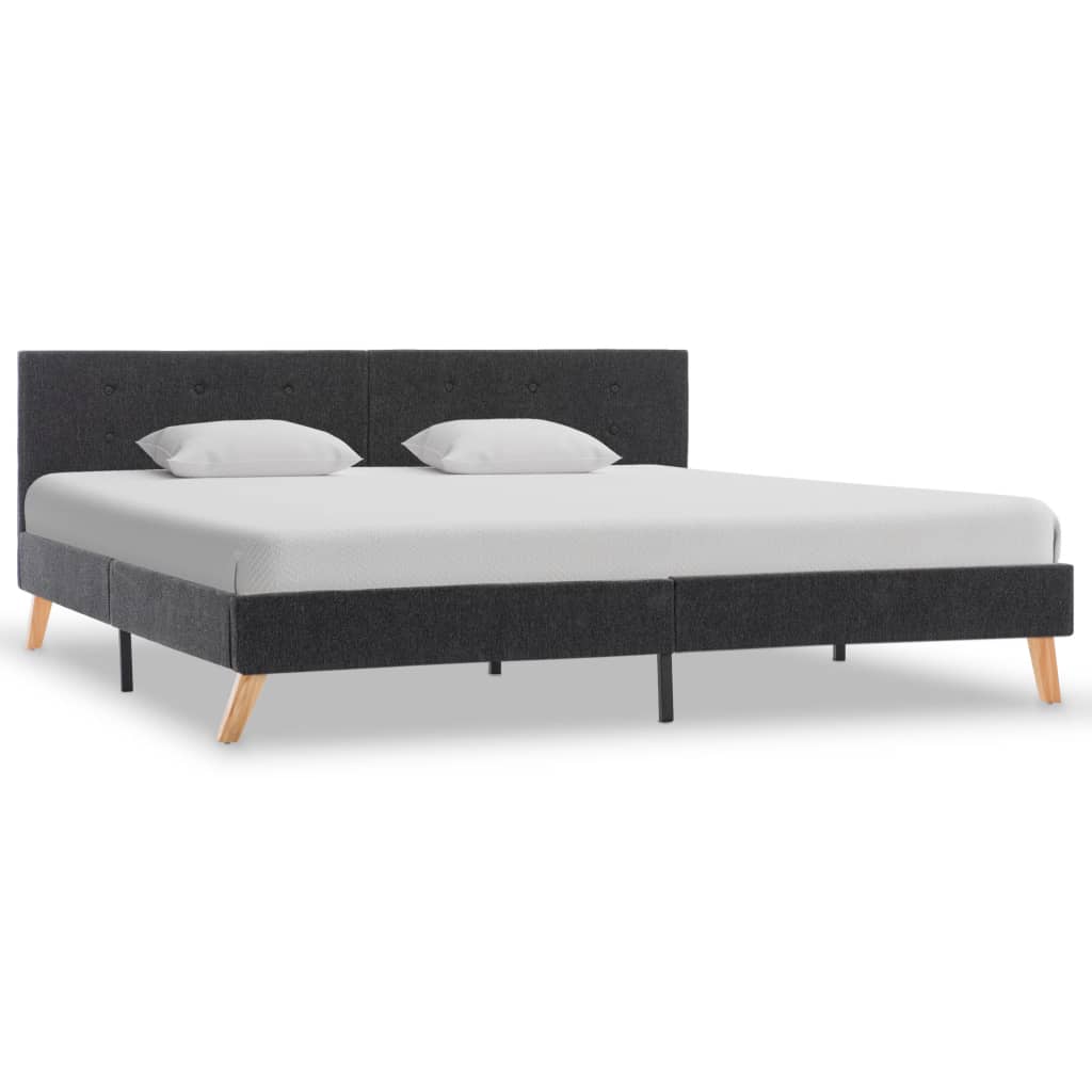 8719883979113_g_en_hd_1 vidaXL Bed Frame without Mattress Grey Fabric 183x203 cm King - Image 2