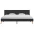 vidaXL Bed Frame without Mattress Grey Fabric 183x203 cm King - Image 3