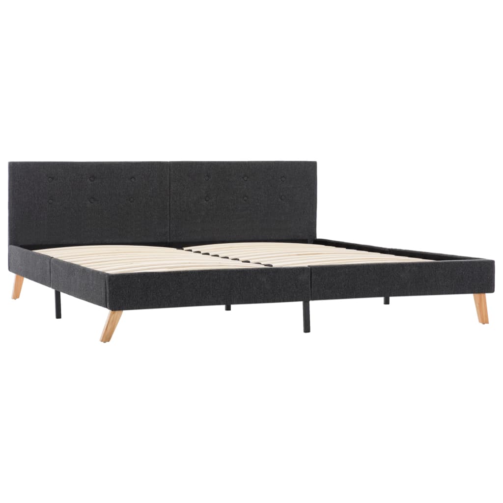 8719883979113_g_en_hd_3 vidaXL Bed Frame without Mattress Grey Fabric 183x203 cm King - Image 4