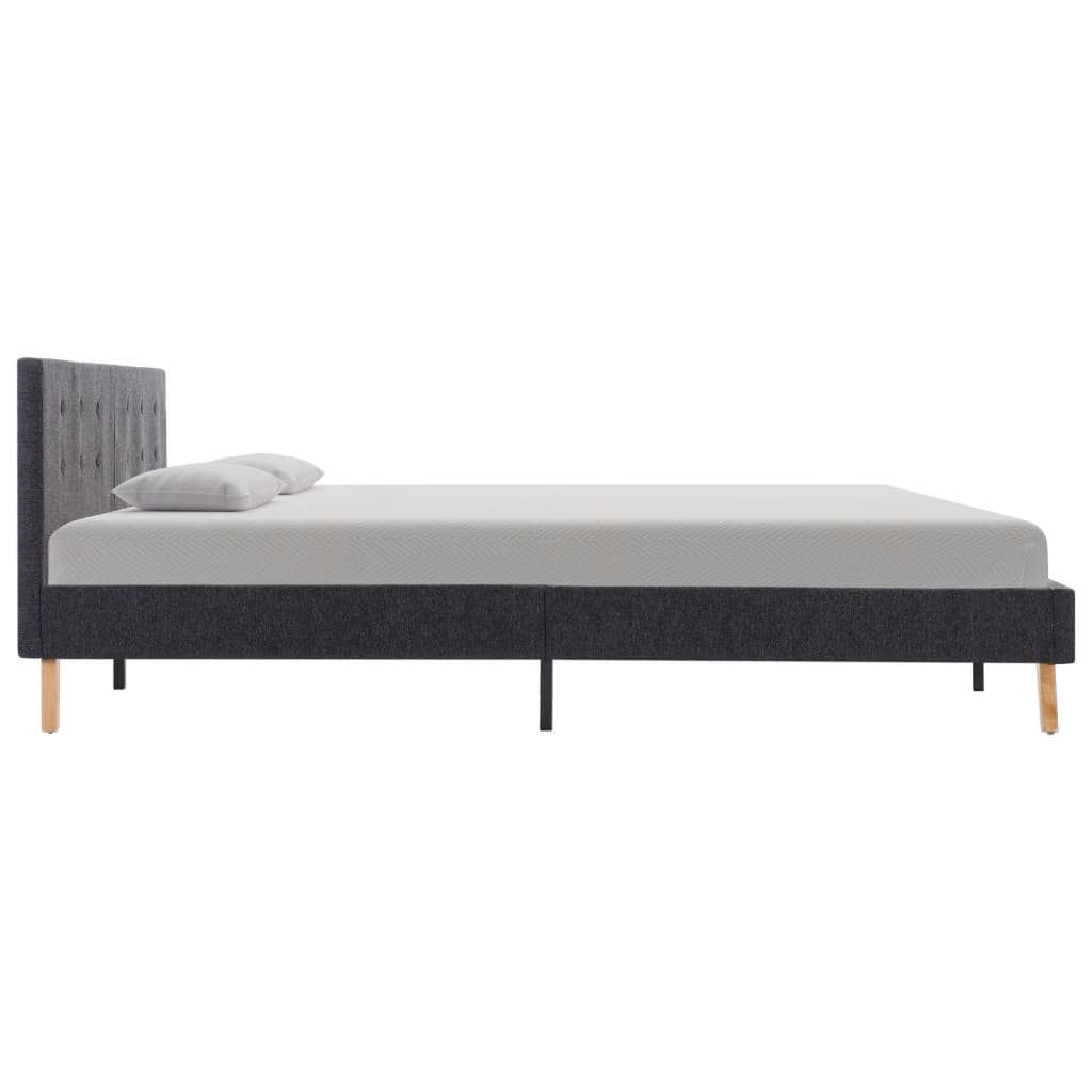 8719883979113_g_en_hd_4 vidaXL Bed Frame without Mattress Grey Fabric 183x203 cm King - Image 5