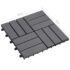 vidaXL Decking Tiles 20 pcs Grey Wash 30x30 cm Solid Acacia Wood - Image 6