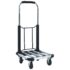 vidaXL Foldable Transport Trolley 150 kg Aluminium Silver - Image 2