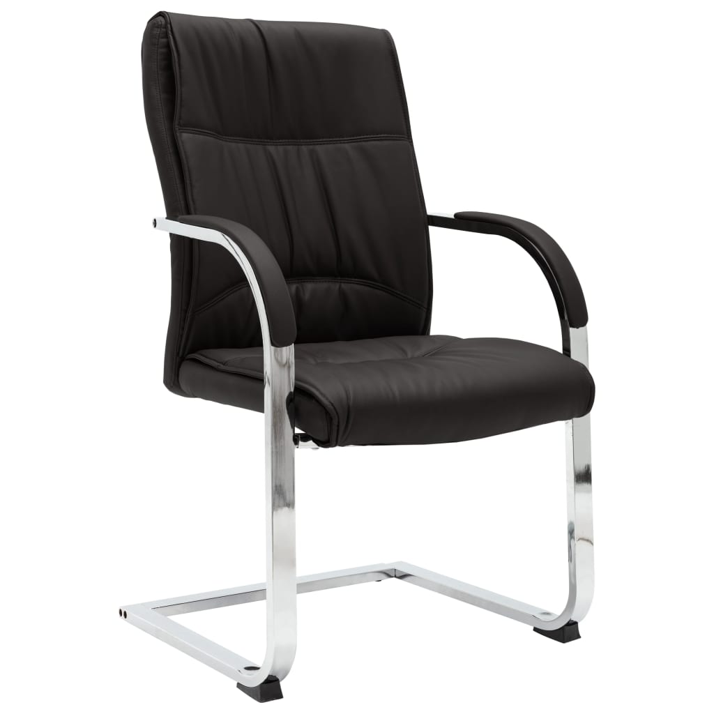 8719883987309_a_en_hd_1 vidaXL Cantilever Office Chair Black Faux Leather - Image 1