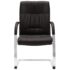 vidaXL Cantilever Office Chair Black Faux Leather - Image 2