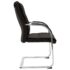 vidaXL Cantilever Office Chair Black Faux Leather - Image 3