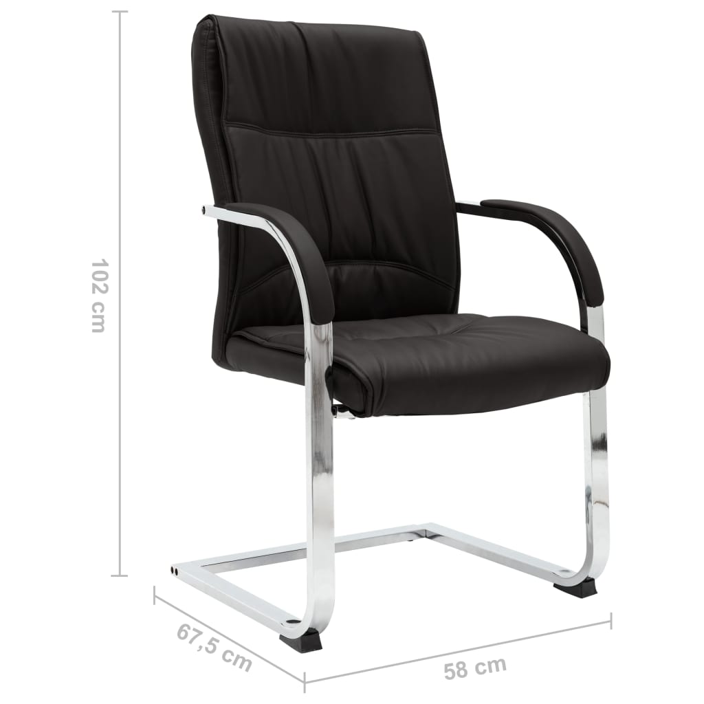 8719883987309_g_en_hd_5 vidaXL Cantilever Office Chair Black Faux Leather - Image 6