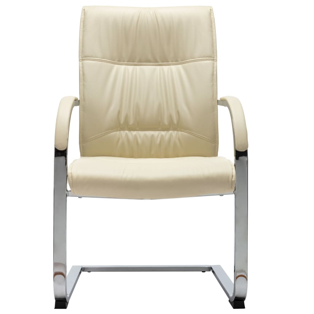 8719883987330_g_en_hd_1 vidaXL Cantilever Office Chair Cream Faux Leather - Image 2