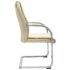 vidaXL Cantilever Office Chair Cream Faux Leather - Image 3