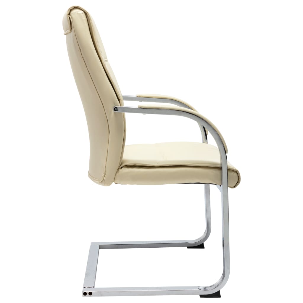 8719883987330_g_en_hd_2 vidaXL Cantilever Office Chair Cream Faux Leather - Image 3
