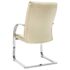 vidaXL Cantilever Office Chair Cream Faux Leather - Image 4