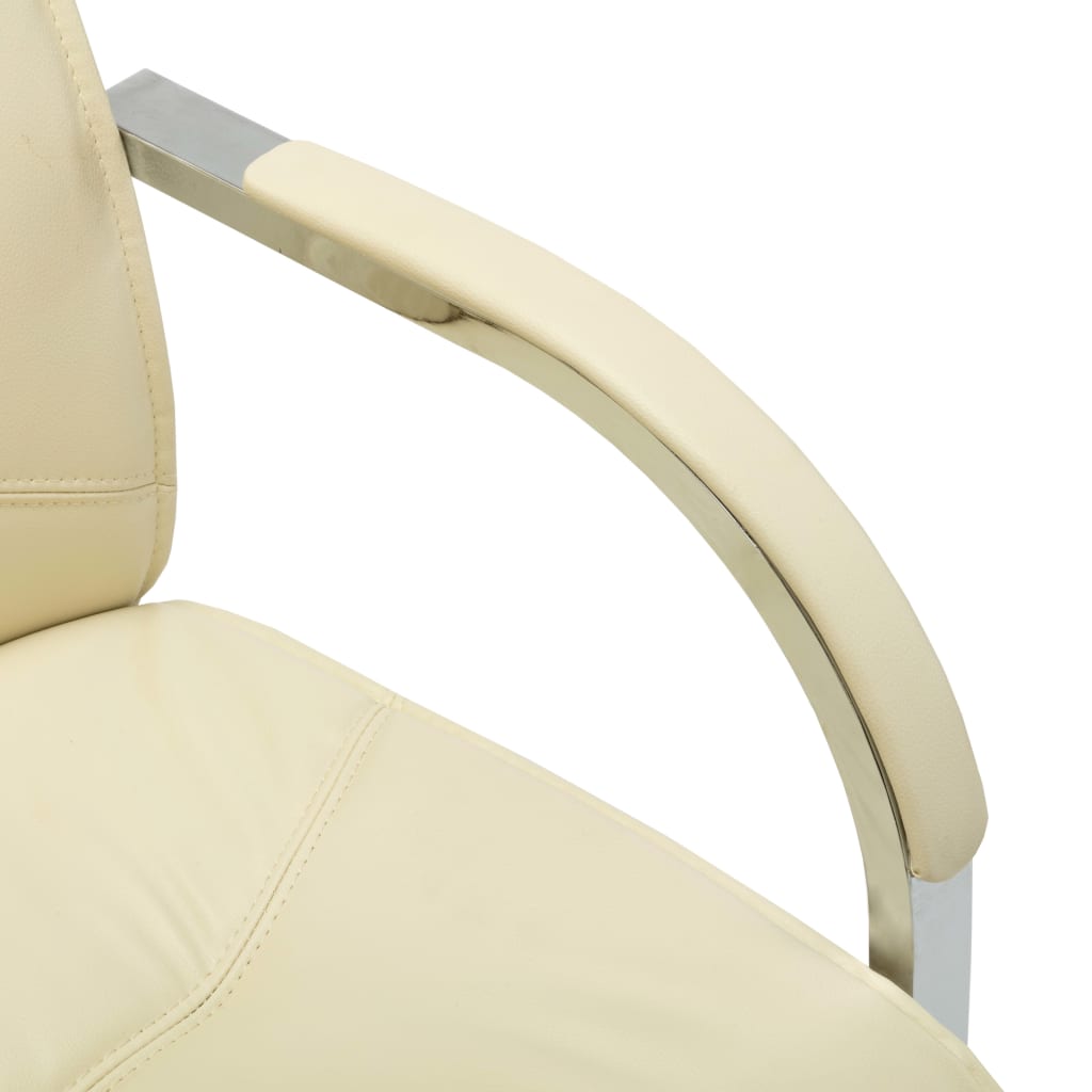 8719883987330_g_en_hd_4 vidaXL Cantilever Office Chair Cream Faux Leather - Image 5