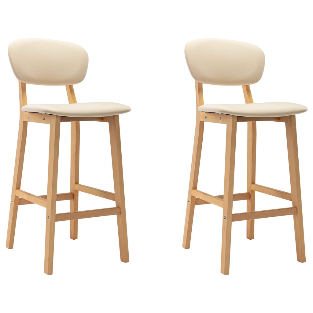 8719883987545_a_en_hd_1 vidaXL Bar Stools 2 pcs Cream Fabric - Image 1