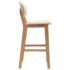 vidaXL Bar Stools 2 pcs Cream Fabric - Image 4