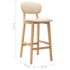 vidaXL Bar Stools 2 pcs Cream Fabric - Image 8