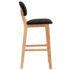 vidaXL Bar Stools 2 pcs Black Fabric - Image 4