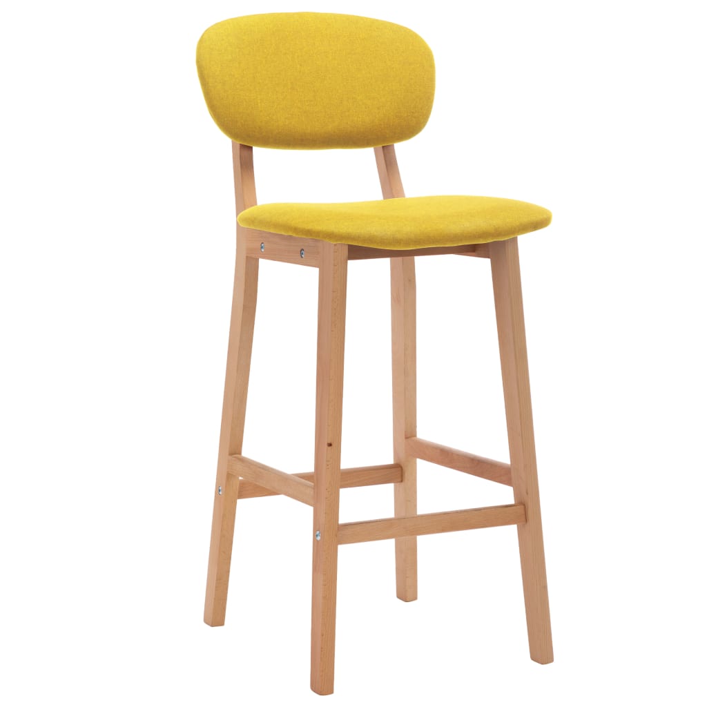 8719883987590_g_en_hd_1 vidaXL Bar Stools 2 pcs Mustard Yellow Fabric - Image 2