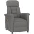 vidaXL Massage Chair Dark Grey Faux Suede Leather - Image 2