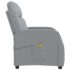 vidaXL Massage Chair Light Grey Fabric - Image 4