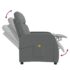 vidaXL Massage Chair Dark Grey Fabric - Image 7