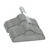 vidaXL 50 pcs Clothes Hanger Set Anti-slip Grey Velvet - Image 2