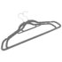 vidaXL 50 pcs Clothes Hanger Set Anti-slip Grey Velvet - Image 4