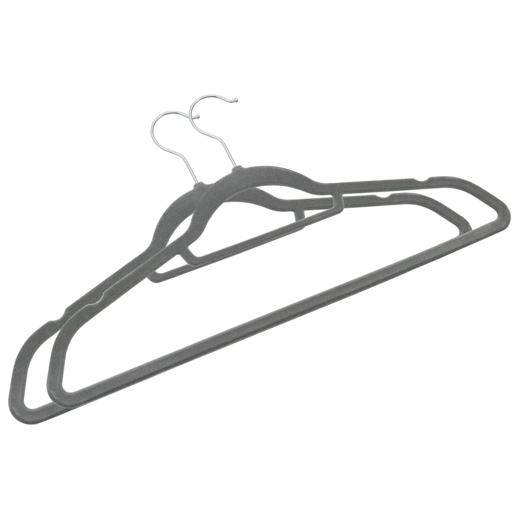 8719883994154_g_en_hd_3 vidaXL 100 pcs Clothes Hanger Set Anti-slip Grey Velvet - Image 4