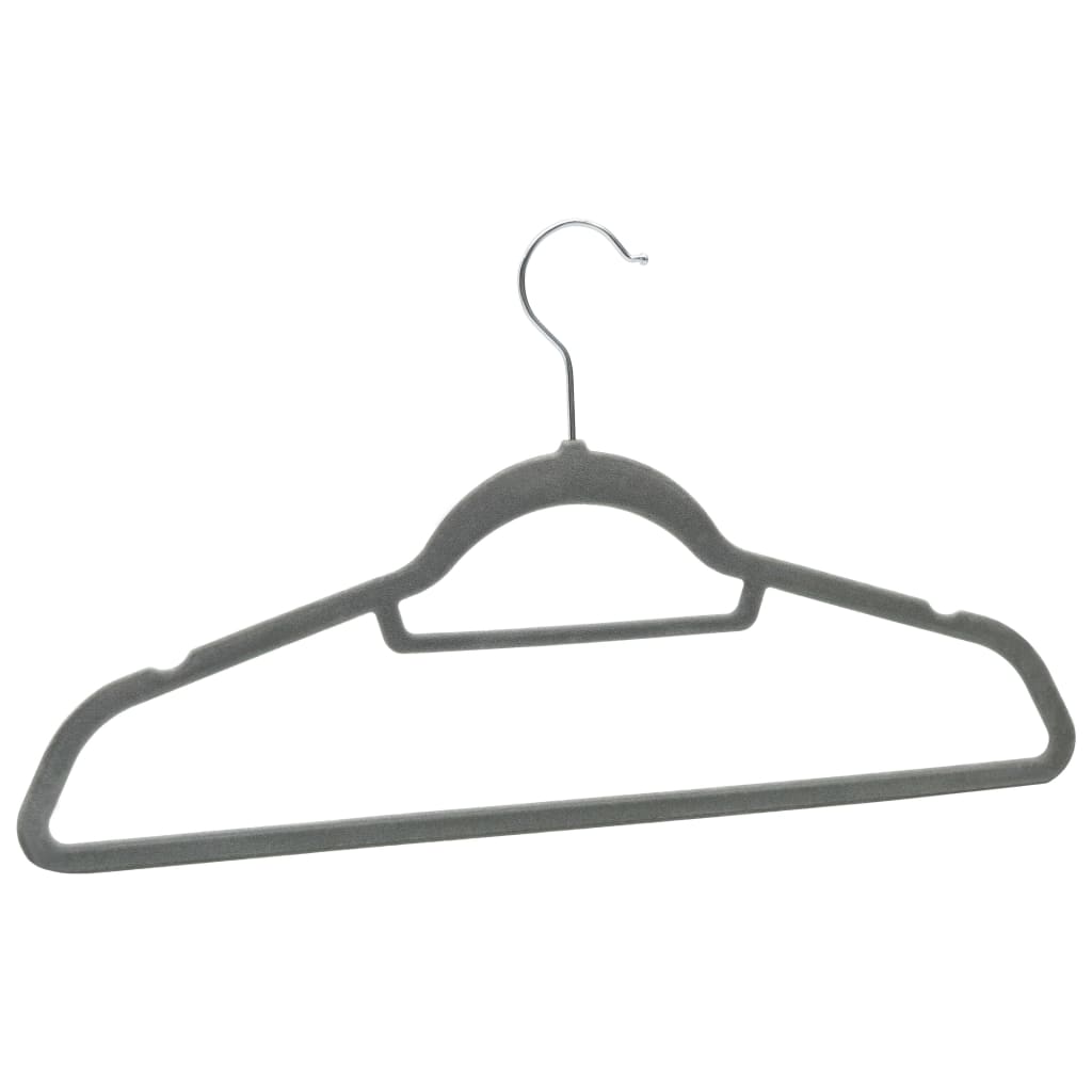 8719883994154_g_en_hd_4 vidaXL 100 pcs Clothes Hanger Set Anti-slip Grey Velvet - Image 5