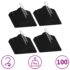 vidaXL 100 pcs Clothes Hanger Set Anti-slip Black Velvet