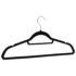 vidaXL 100 pcs Clothes Hanger Set Anti-slip Black Velvet - Image 5