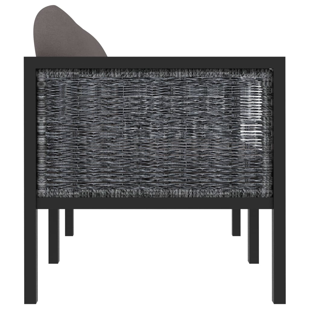 8719883994505_g_en_hd_5 vidaXL 2-Seater Sofa with Cushions Anthracite Poly Rattan - Image 6