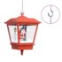 vidaXL Christmas Hanging Lamp with LED Light and Santa Red 27x27x45 cm - Image 2