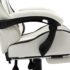 vidaXL Racing Chair with Footrest Black and White Faux Leather - Image 7