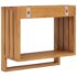 vidaXL Wall-mounted Towel Rack 35x20x35 cm Solid Teak Wood - Image 4