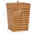 vidaXL Laundry Basket 30x30x45 cm Solid Teak Wood - Image 8