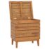 vidaXL Laundry Basket 40x30x45 cm Solid Teak Wood - Image 3